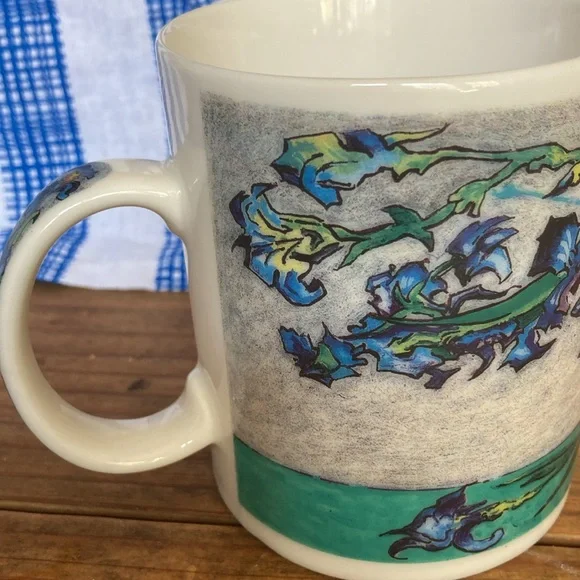 Chaleur mug burrows Van Gogh irises - Picture 3 of 7